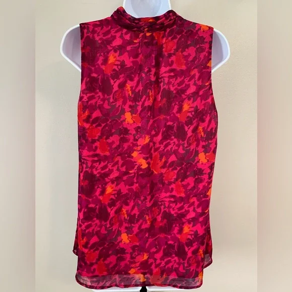 Banana Republic Fuchsia, Pink, Purple and Orange Patterned Tank - Picture 3 of 16